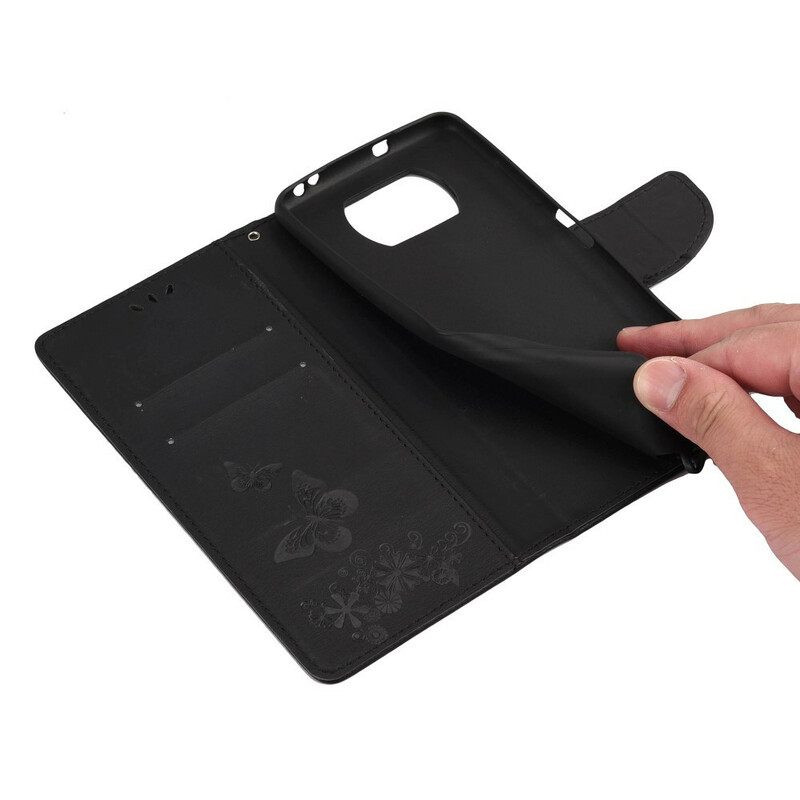 Kotelot Poco X3 / X3 Pro / X3 NFC Vain Perhosia Kaulanauhalla