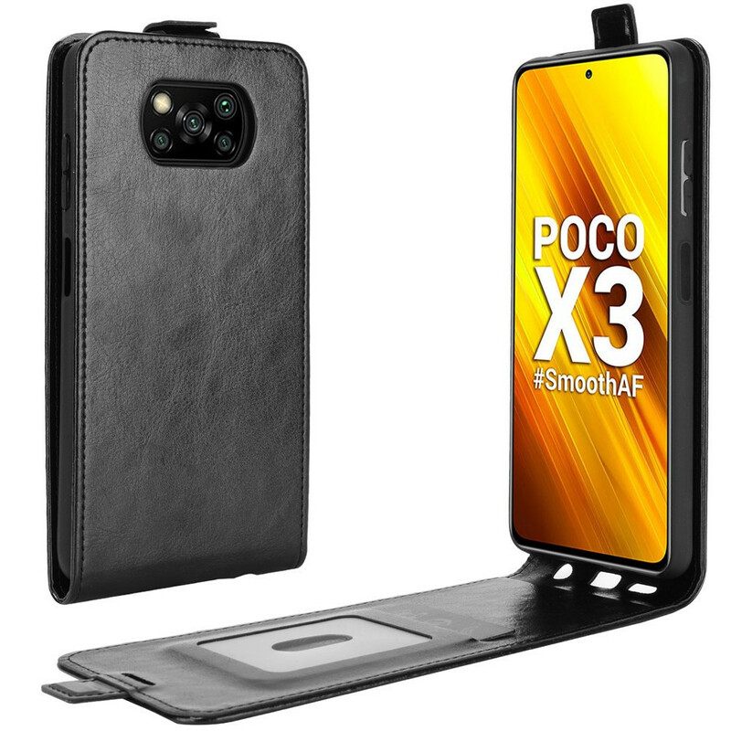 Kotelot Poco X3 / X3 Pro / X3 NFC Vertical Flap Leather Effect