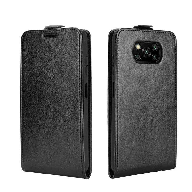Kotelot Poco X3 / X3 Pro / X3 NFC Vertical Flap Leather Effect