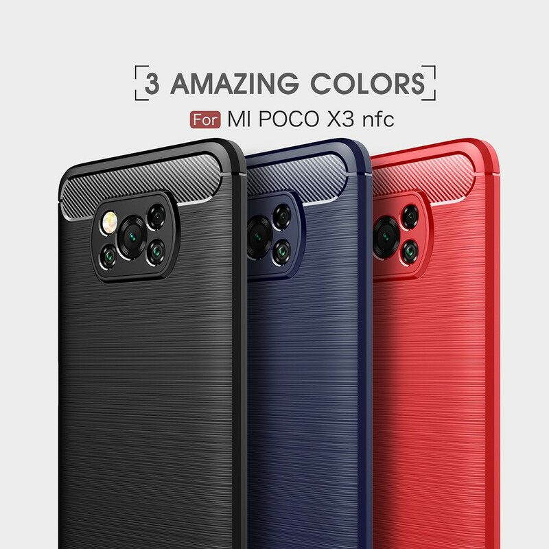 Kuori Poco X3 / X3 Pro / X3 NFC Harjattu Hiilikuitu