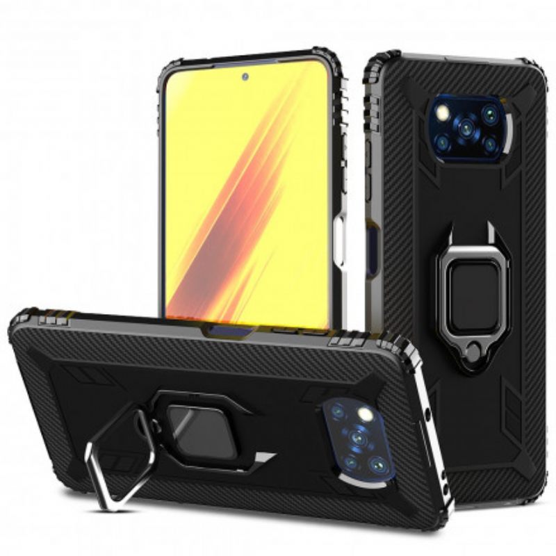 Kuori Poco X3 / X3 Pro / X3 NFC Rengas Ja Hiilikuitu