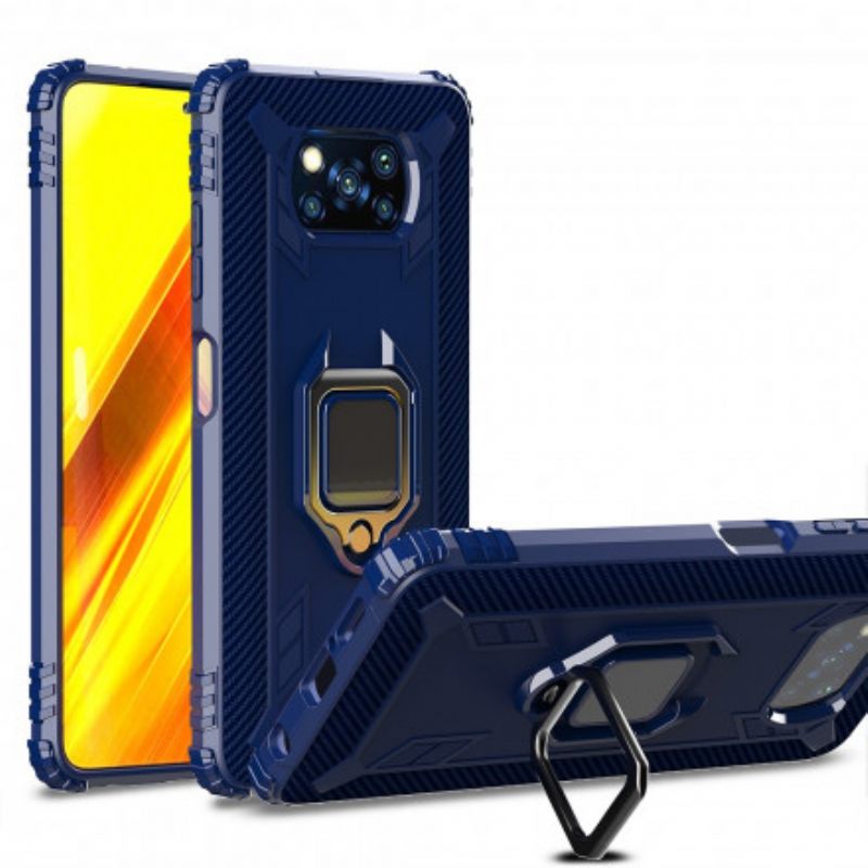 Kuori Poco X3 / X3 Pro / X3 NFC Rengas Ja Hiilikuitu