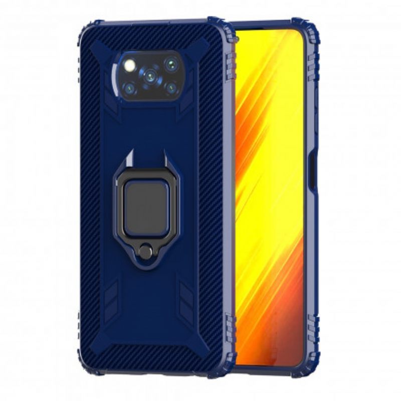 Kuori Poco X3 / X3 Pro / X3 NFC Rengas Ja Hiilikuitu