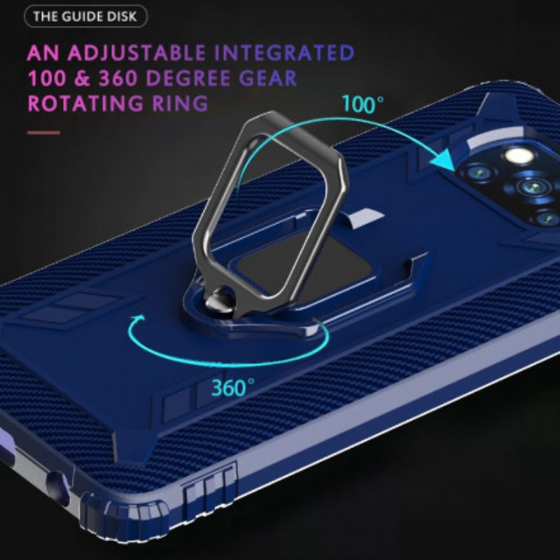 Kuori Poco X3 / X3 Pro / X3 NFC Rengas Ja Hiilikuitu