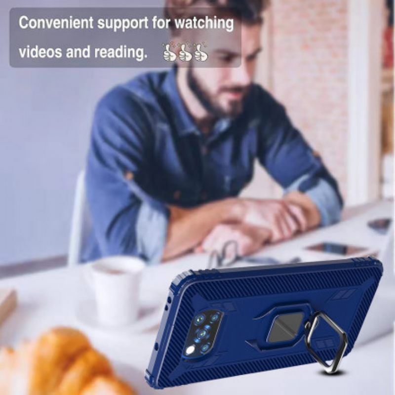 Kuori Poco X3 / X3 Pro / X3 NFC Rengas Ja Hiilikuitu