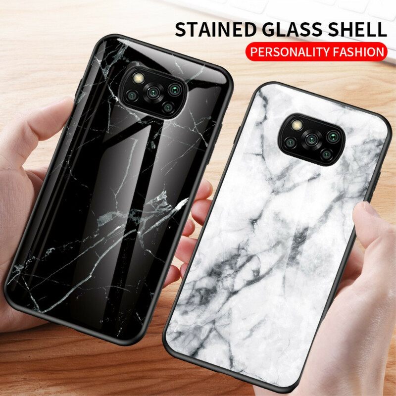 Kuori Poco X3 / X3 Pro / X3 NFC Tempered Glass Marble Colors