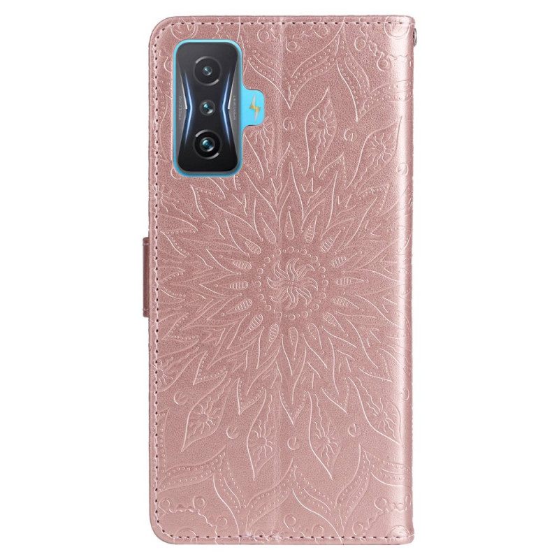 Kotelot Poco F4 GT Suojaketju Kuori Mandala Aurinkohihna