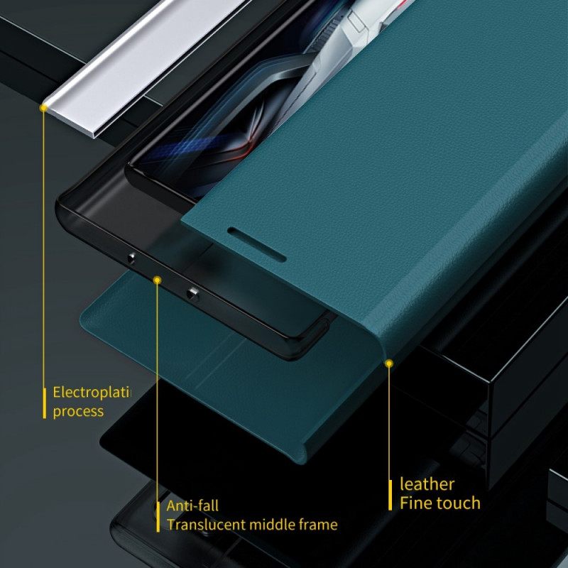 Puhelinkuoret Poco F4 GT Kotelot Flip Faux Leather Uusi Muotoilu