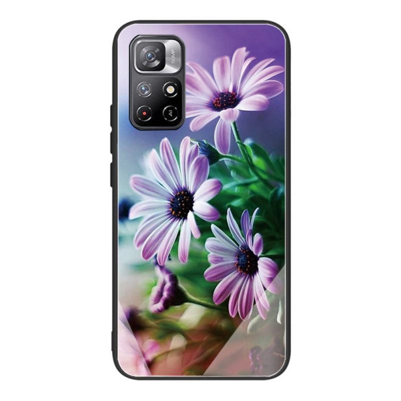 Case Xiaomi Redmi Note 11 Pro Plus 5G Tempered Glass Flowers
