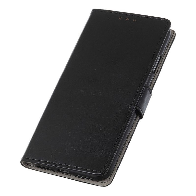 Flip Case Xiaomi Redmi Note 11 Pro Plus 5G Kiiltävä Nahkaefekti