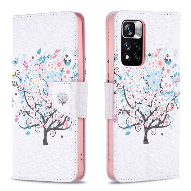 Flip Case Xiaomi Redmi Note 11 Pro Plus 5G Kukkapuu