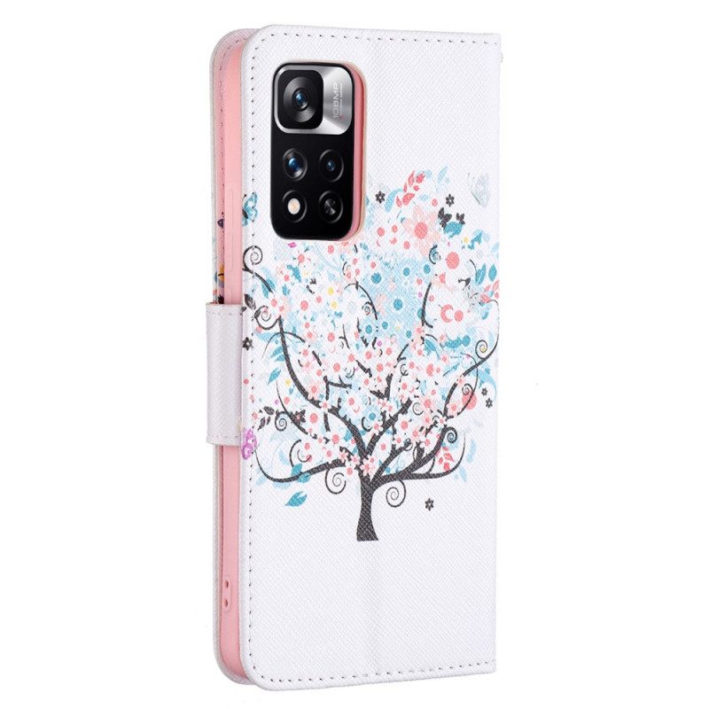 Flip Case Xiaomi Redmi Note 11 Pro Plus 5G Kukkapuu