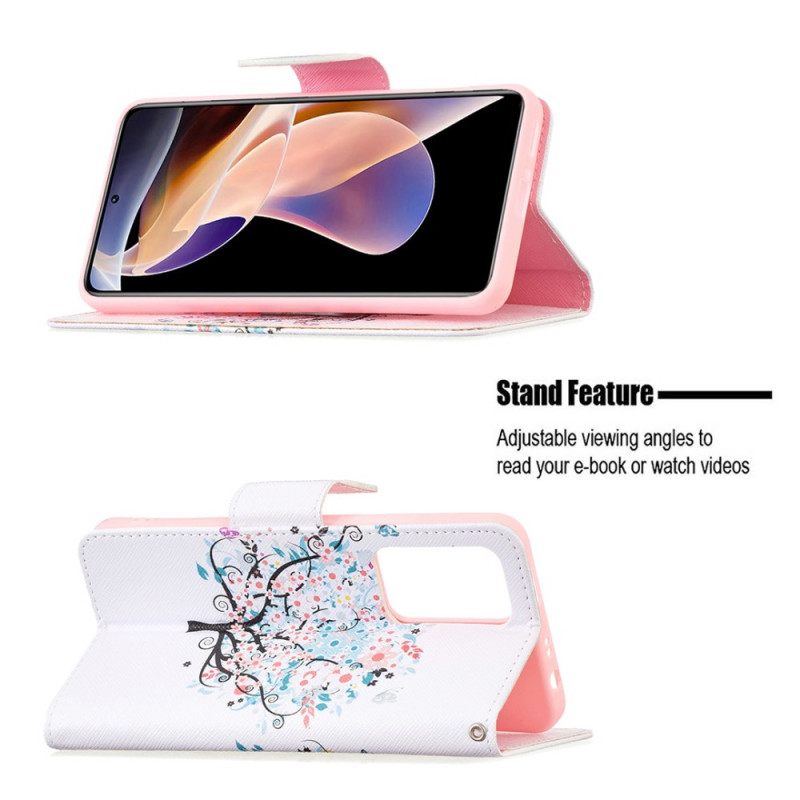 Flip Case Xiaomi Redmi Note 11 Pro Plus 5G Kukkapuu