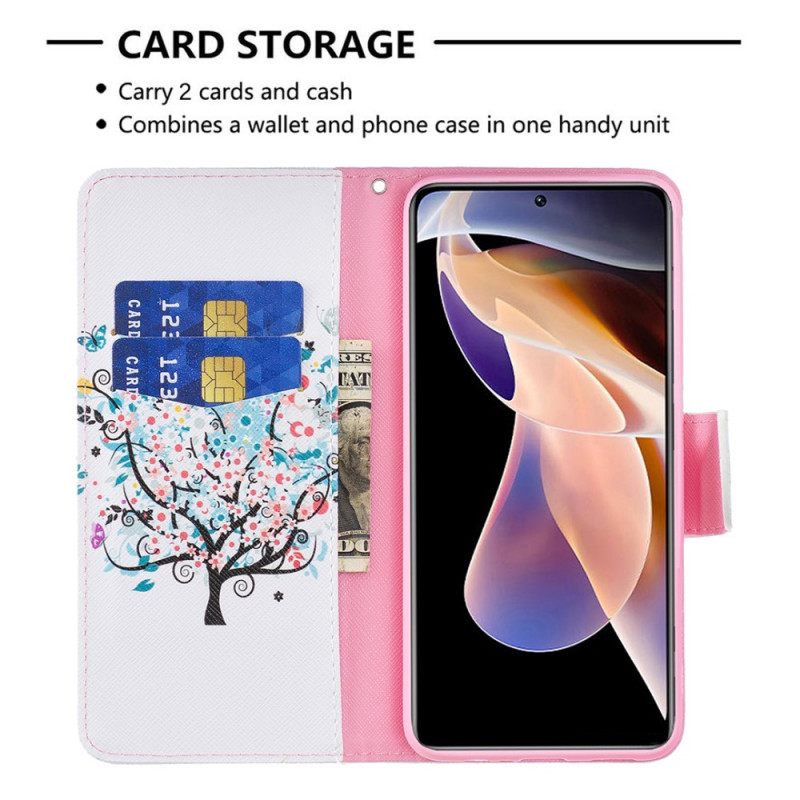 Flip Case Xiaomi Redmi Note 11 Pro Plus 5G Kukkapuu