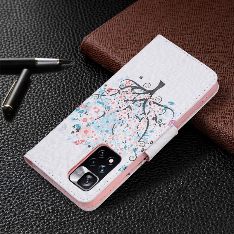 Flip Case Xiaomi Redmi Note 11 Pro Plus 5G Kukkapuu