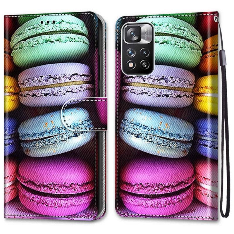 Flip Case Xiaomi Redmi Note 11 Pro Plus 5G Macarons