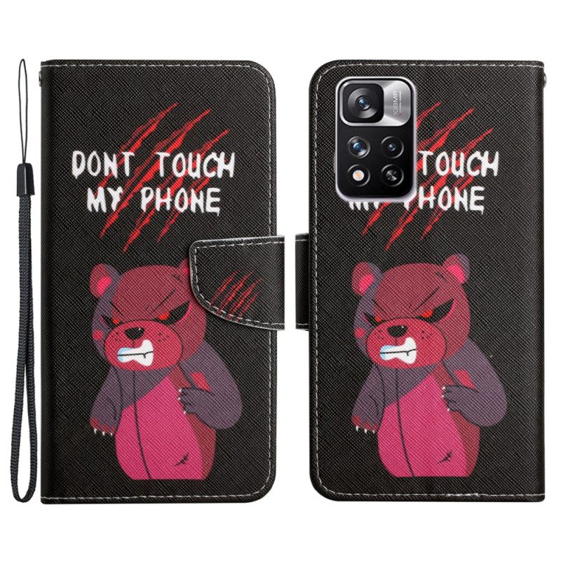 Kotelot Xiaomi Redmi Note 11 Pro Plus 5G Bear Älä Koske Puhelimeeni