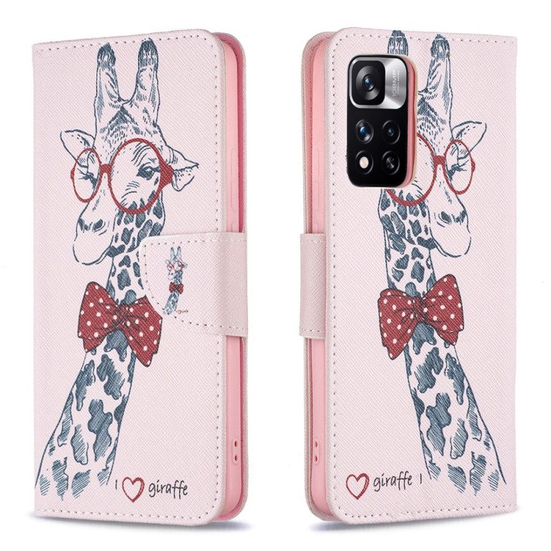 Kotelot Xiaomi Redmi Note 11 Pro Plus 5G Brainy Giraffe