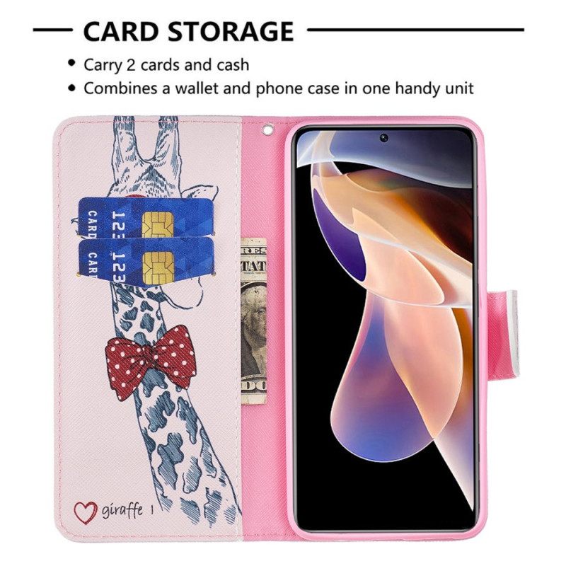 Kotelot Xiaomi Redmi Note 11 Pro Plus 5G Brainy Giraffe