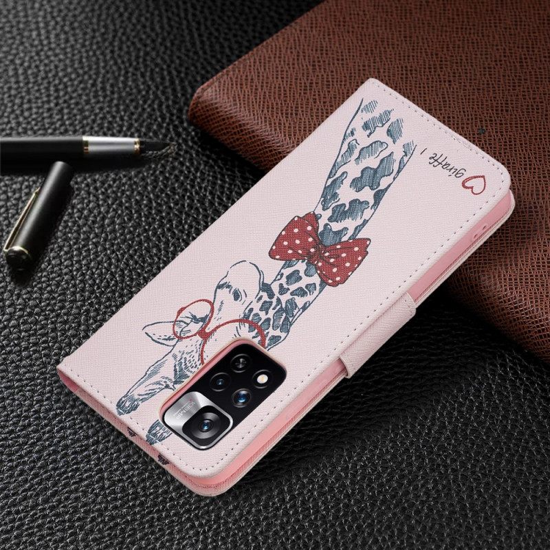 Kotelot Xiaomi Redmi Note 11 Pro Plus 5G Brainy Giraffe