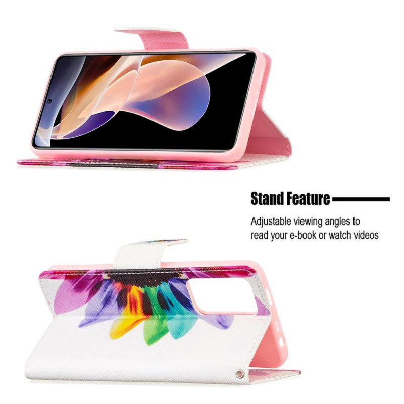 Kotelot Xiaomi Redmi Note 11 Pro Plus 5G Flower Watercolour