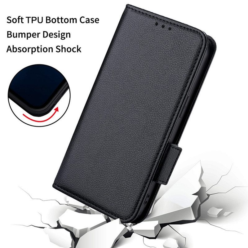 Kotelot Xiaomi Redmi Note 11 Pro Plus 5G Litchi Nahkainen Kaksoislukko