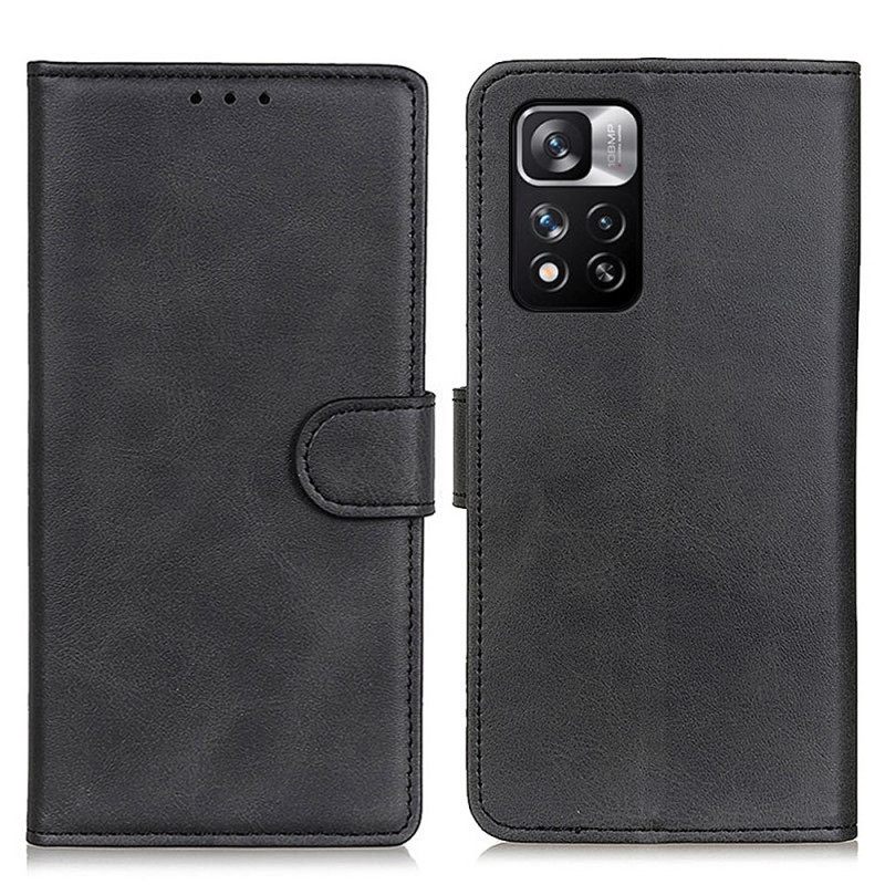 Kotelot Xiaomi Redmi Note 11 Pro Plus 5G Mattanahkaefekti