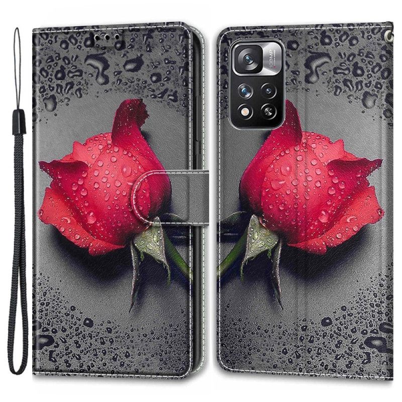 Kotelot Xiaomi Redmi Note 11 Pro Plus 5G Roses Kaulanauhalla