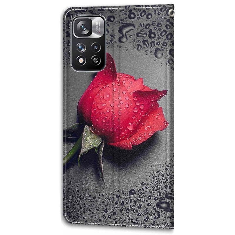 Kotelot Xiaomi Redmi Note 11 Pro Plus 5G Roses Kaulanauhalla