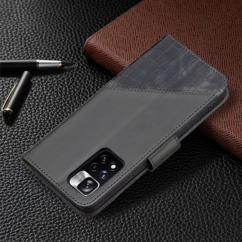 Kotelot Xiaomi Redmi Note 11 Pro Plus 5G Style Binfen Color Crocodile Skin