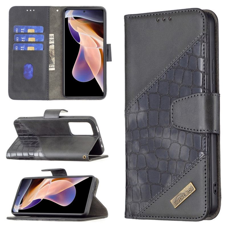 Kotelot Xiaomi Redmi Note 11 Pro Plus 5G Style Binfen Color Crocodile Skin