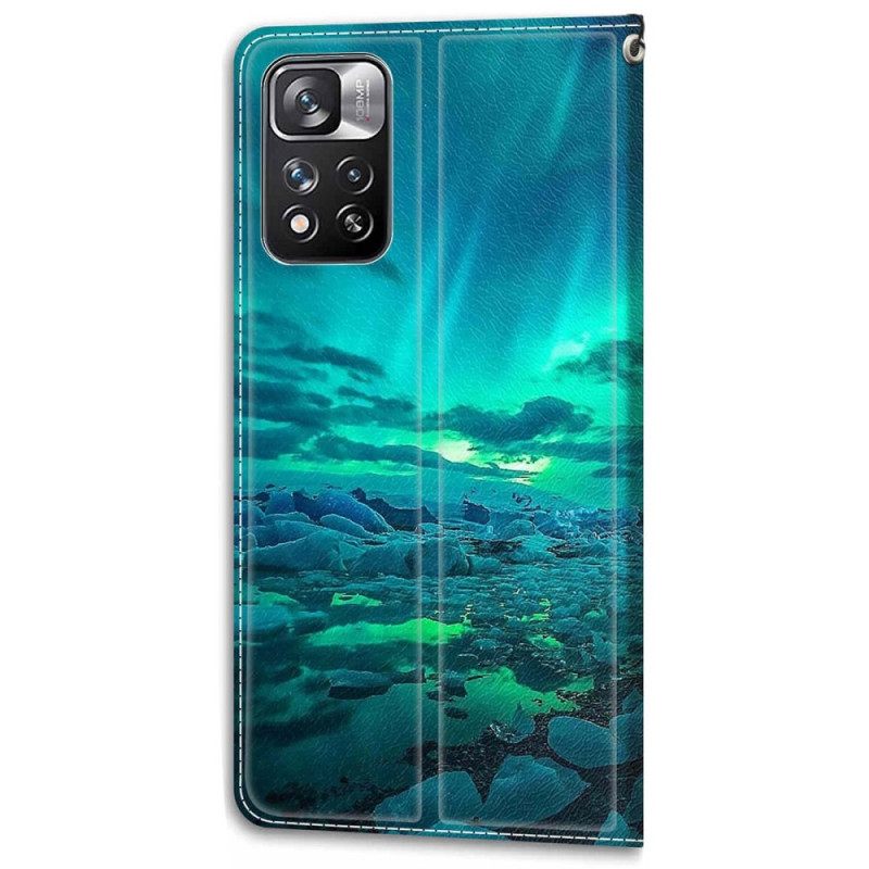 Kotelot Xiaomi Redmi Note 11 Pro Plus 5G Suojaketju Kuori Lanyard Maisema