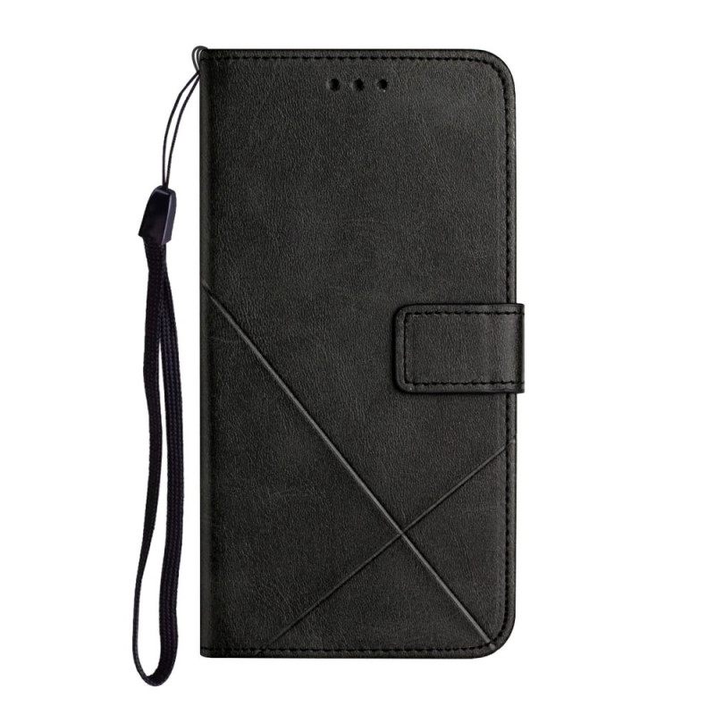 Kotelot Xiaomi Redmi Note 11 Pro Plus 5G Suojaketju Kuori Leather Effect Strap Lines