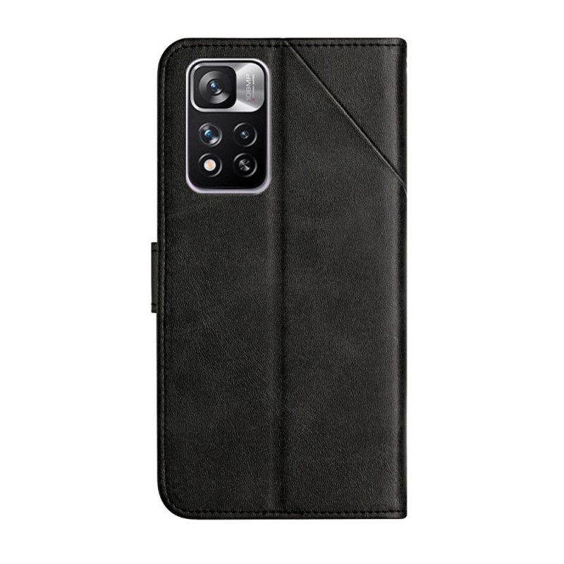Kotelot Xiaomi Redmi Note 11 Pro Plus 5G Suojaketju Kuori Leather Effect Strap Lines