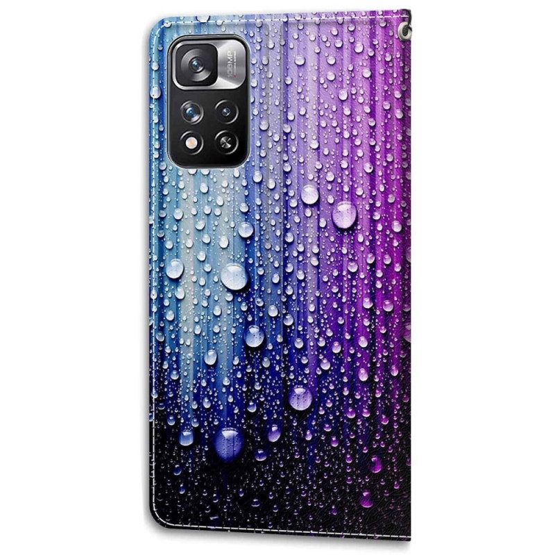 Kotelot Xiaomi Redmi Note 11 Pro Plus 5G Vesipisarat Kaulanauhalla