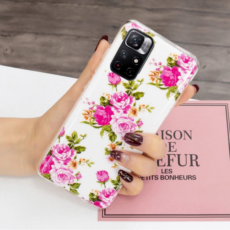 Kuori Xiaomi Redmi Note 11 Pro Plus 5G Fluorescent Liberty Flowers