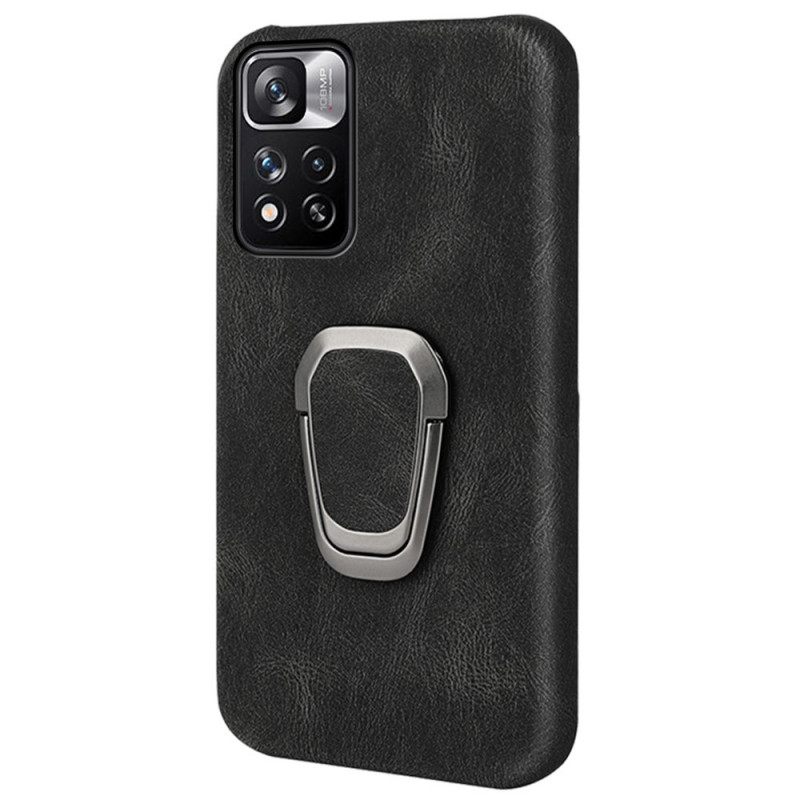 Kuori Xiaomi Redmi Note 11 Pro Plus 5G Leather Effect Ring-tuki