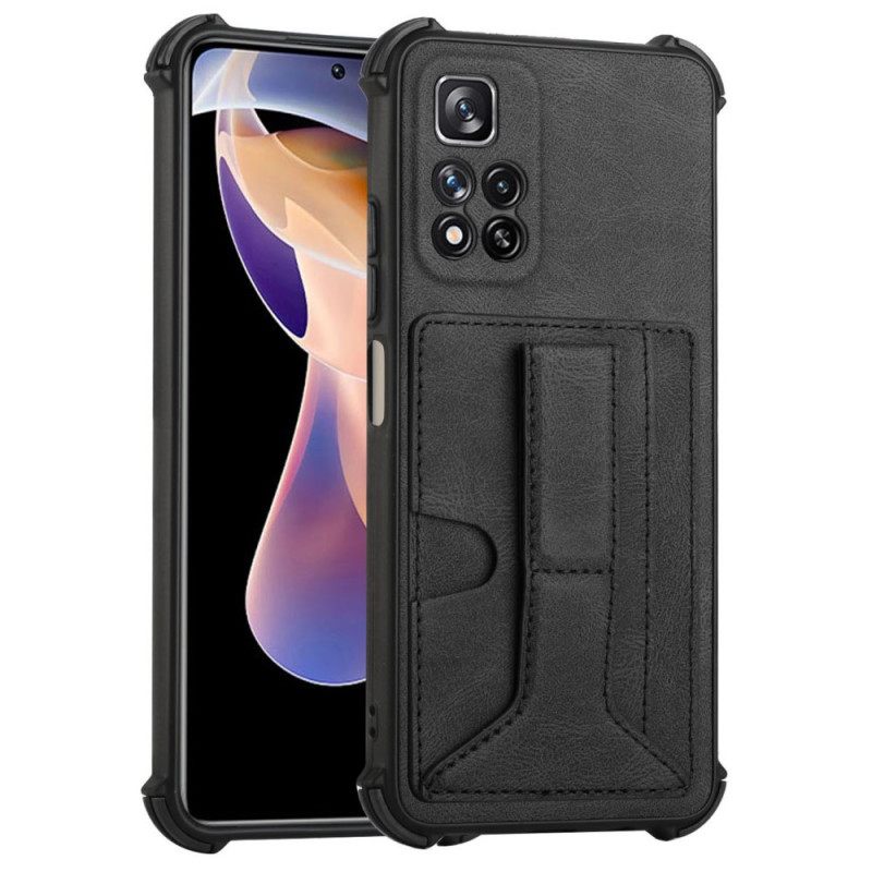 Kuori Xiaomi Redmi Note 11 Pro Plus 5G Nahkapidike Ja Korttipidike