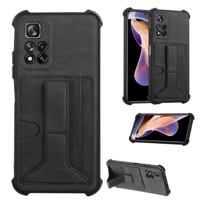 Kuori Xiaomi Redmi Note 11 Pro Plus 5G Nahkapidike Ja Korttipidike