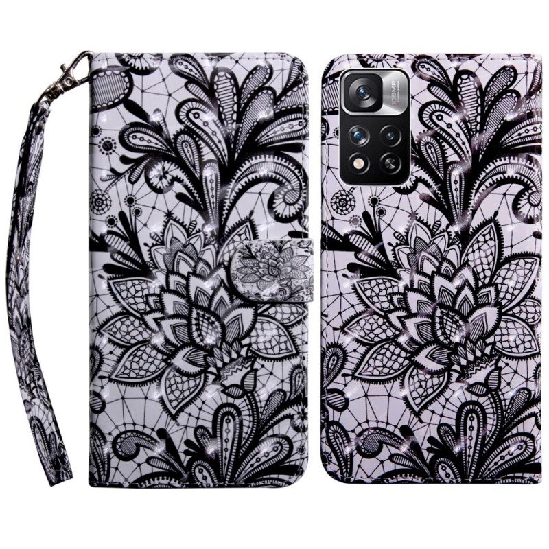 Nahkakotelo Xiaomi Redmi Note 11 Pro Plus 5G Chic Lace
