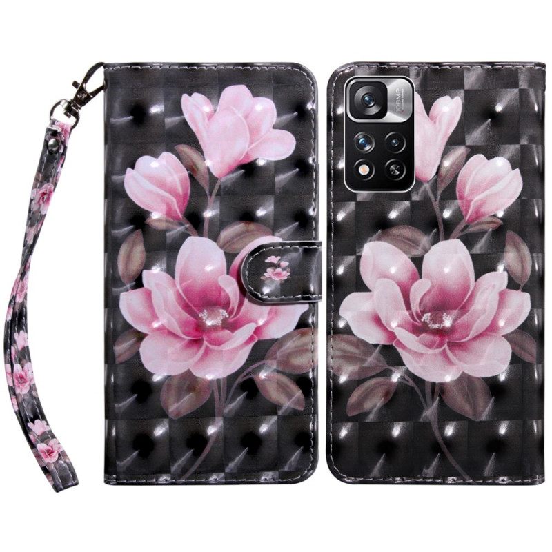 Nahkakotelo Xiaomi Redmi Note 11 Pro Plus 5G Flowers Blossom