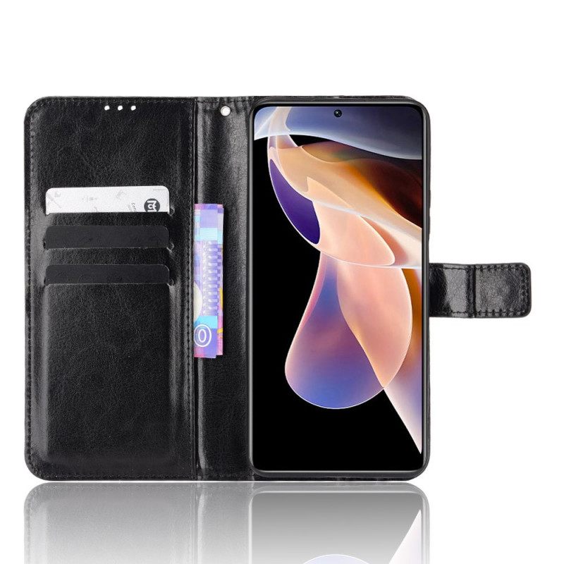 Nahkakotelo Xiaomi Redmi Note 11 Pro Plus 5G Keinonahka Näyttävä