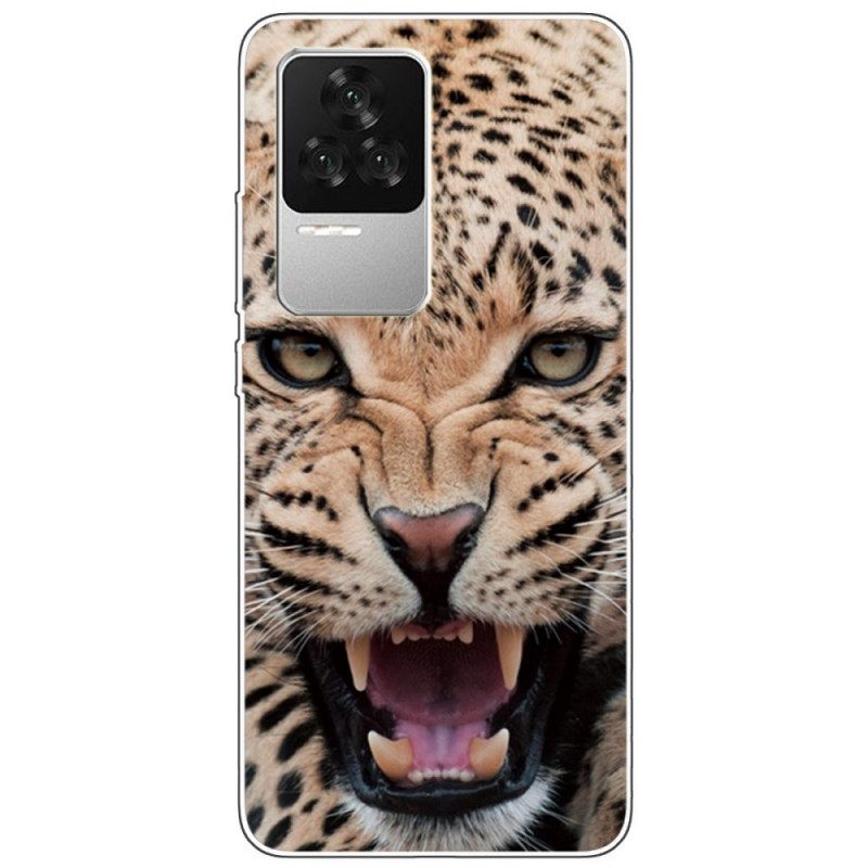 Case Poco F4 Silicone Leopard