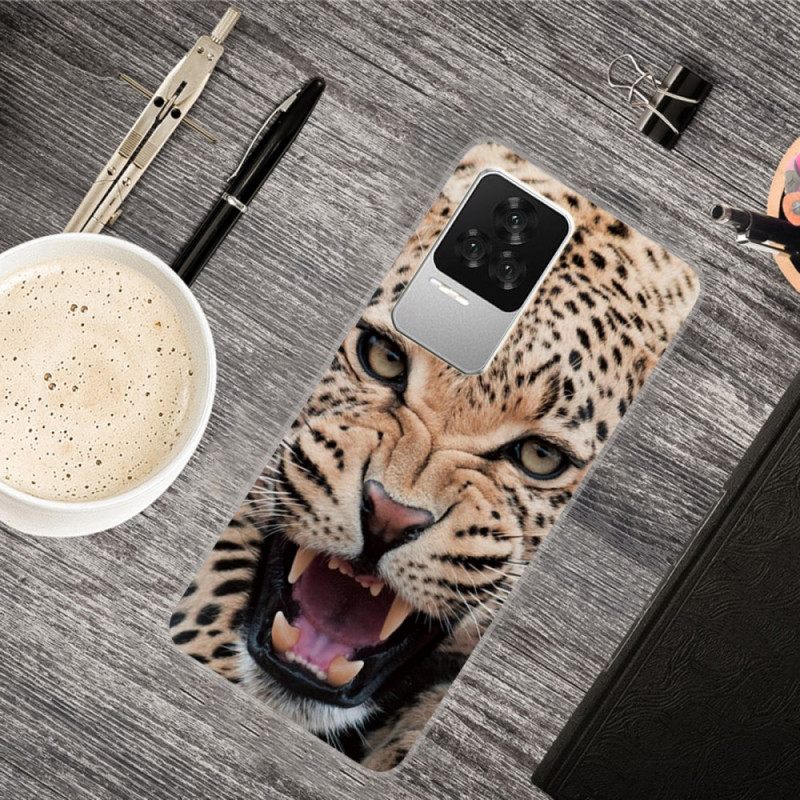 Case Poco F4 Silicone Leopard