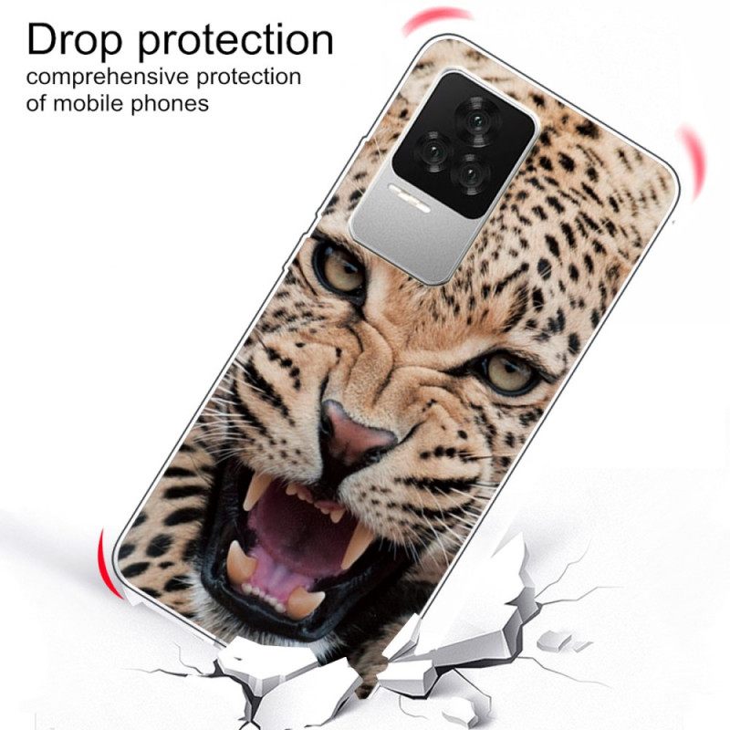 Case Poco F4 Silicone Leopard