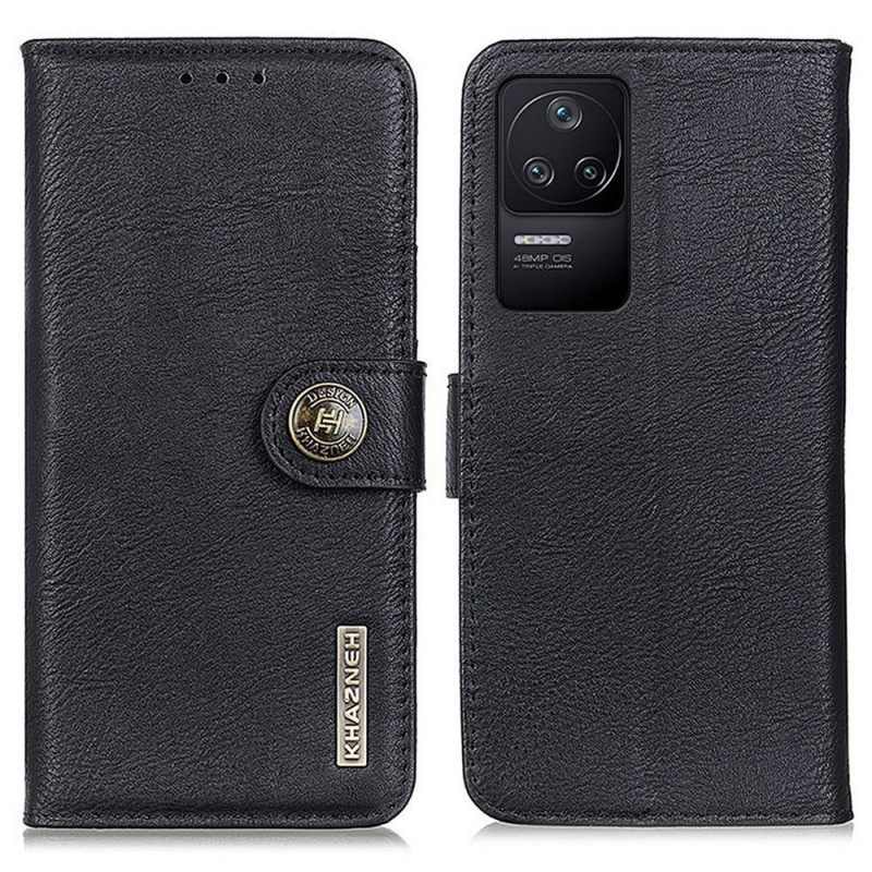 Kotelot Poco F4 Faux Leather Retro Khazneh