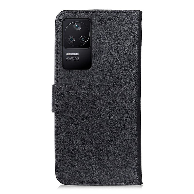 Kotelot Poco F4 Faux Leather Retro Khazneh