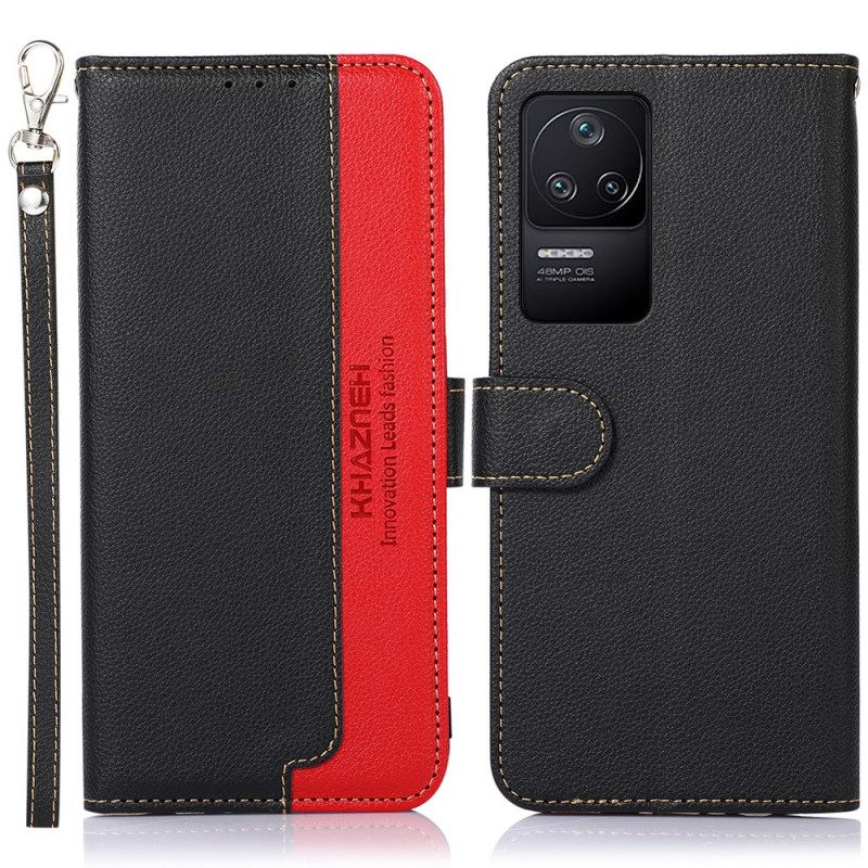 Kotelot Poco F4 Lychee Style Rfid Khazneh