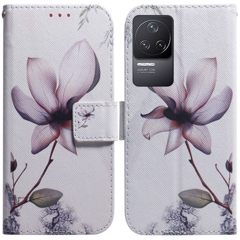 Kotelot Poco F4 Panda Pink Flower