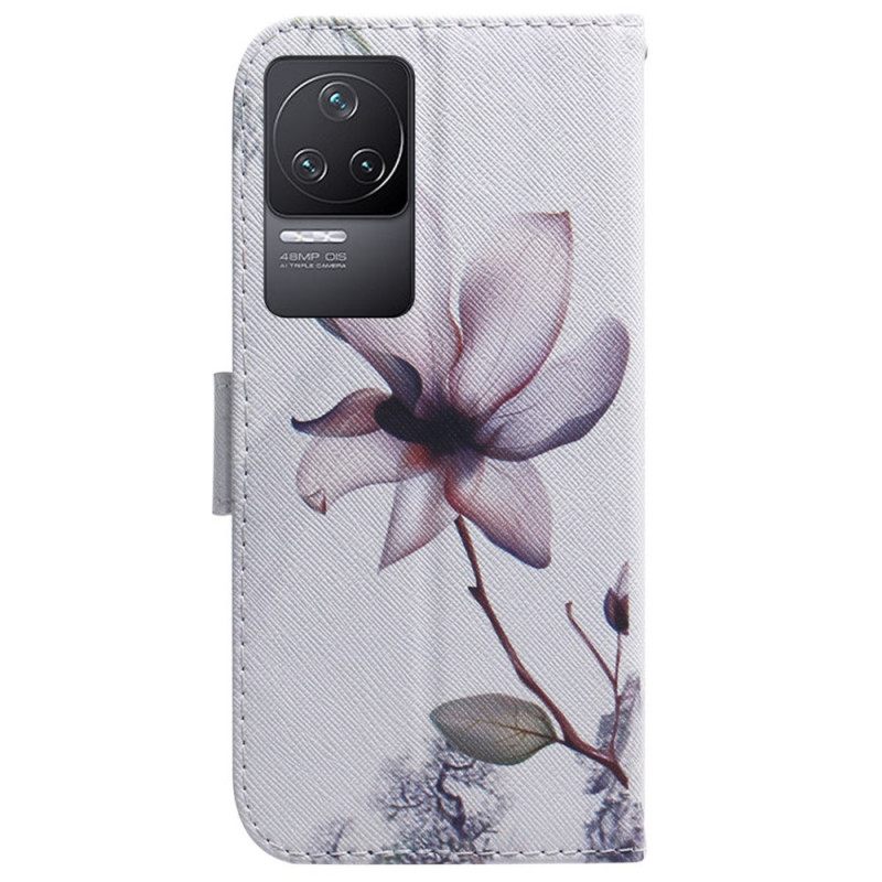 Kotelot Poco F4 Panda Pink Flower